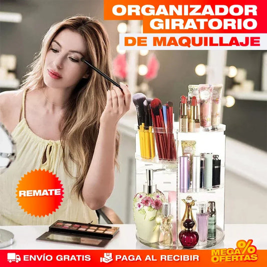 Organizador Giratorio 360° de Maquillaje